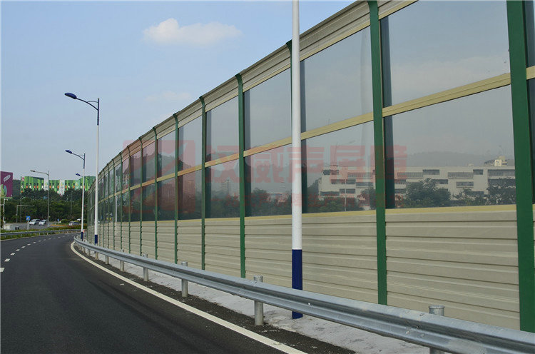 湖南郴州城市橋梁圓弧式聲屏障