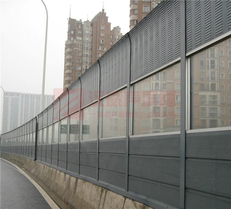 廣東潮州高架橋頂部桶形隔音屏